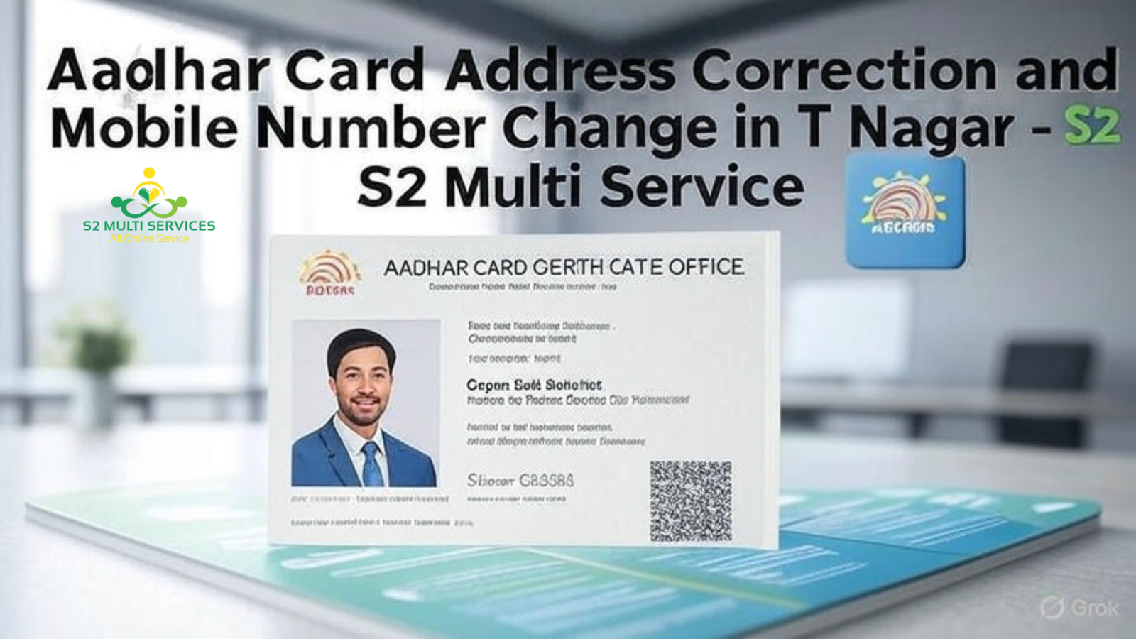 Aadhar Card Address Correction and Mobile Number Change in T Nagar