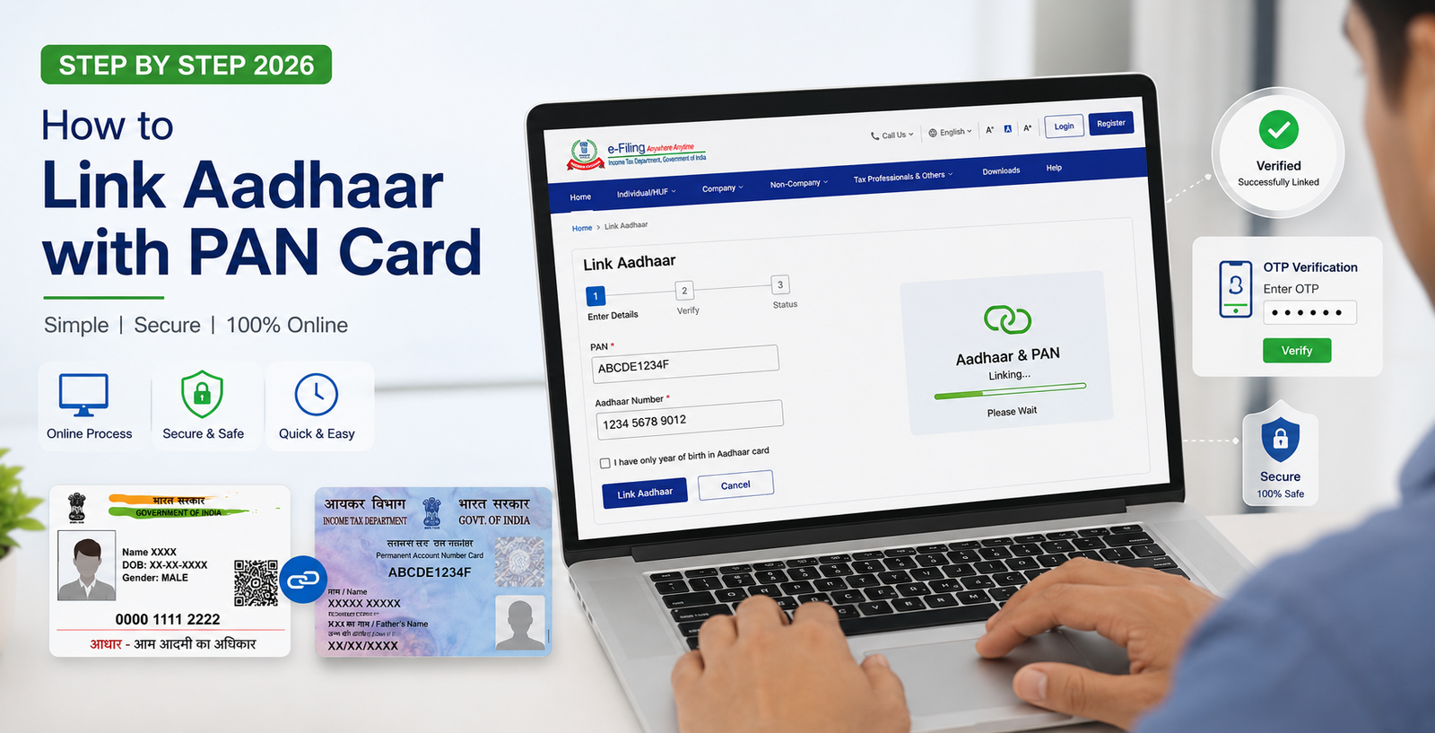 Link Aadhaar with PAN Card